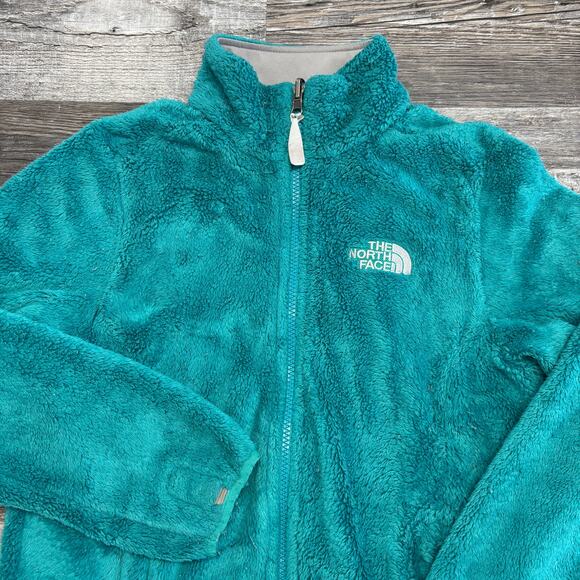 The North Face Jackets & Blazers - TNF The North Face Osito Teal  Womens XS Mock Neck Fuzzy Deep Pile Fleece Jacket